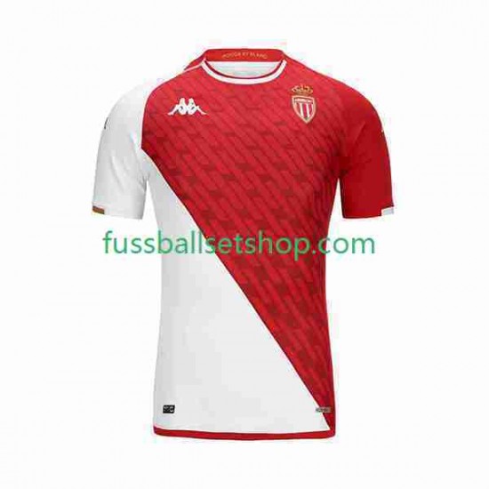 Günstige Fußball Trikotsatz AS Monaco Herren Heimtrikot 2023-2024 Kurzarm