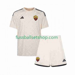 Günstige Fußball Trikotsatz AS Rom Kinder Auswärtstrikot 2023-2024 Kurzarm