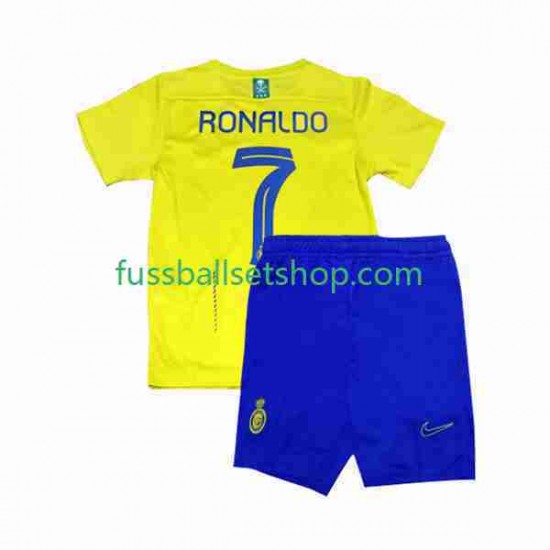 Günstige Fußball Trikotsatz Al-Nassr Ronaldo 7 Kinder Heimtrikot 2023-2024 Kurzarm