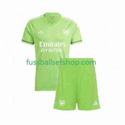 Günstige Fußball Trikotsatz Arsenal Torwart Kinder Ausweichtrikot 2023-2024 Kurzarm