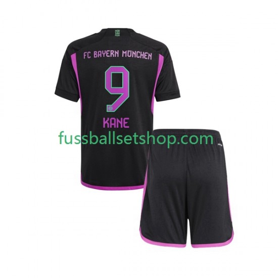 Günstige Fußball Trikotsatz FC Bayern München Harry Kane 9 Kinder Auswärtstrikot 2023-2024 Kurzarm