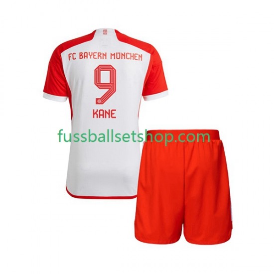 Günstige Fußball Trikotsatz FC Bayern München Harry Kane 9 Kinder Heimtrikot 2023-2024 Kurzarm