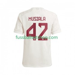 Günstige Fußball Trikotsatz FC Bayern München Jamal Musiala 42 Herren Ausweichtrikot 2023-2024 Kurzarm