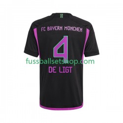 Günstige Fußball Trikotsatz FC Bayern München Matthijs de Ligt 4 Herren Auswärtstrikot 2023-2024 Kurzarm