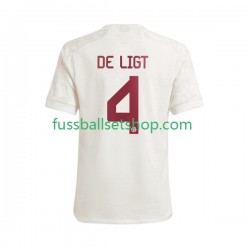 Günstige Fußball Trikotsatz FC Bayern München Matthijs de Ligt 4 Herren Ausweichtrikot 2023-2024 Kurzarm