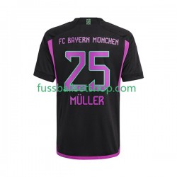 Günstige Fußball Trikotsatz FC Bayern München Thomas Muller 25 Herren Auswärtstrikot 2023-2024 Kurzarm