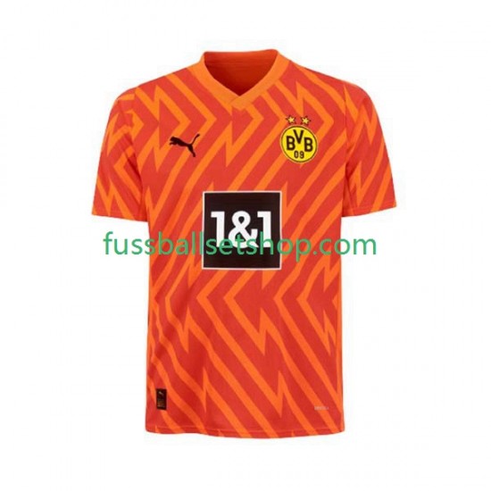 Günstige Fußball Trikotsatz Borussia Dortmund Torwart Herren Auswärtstrikot 2023-2024 Kurzarm