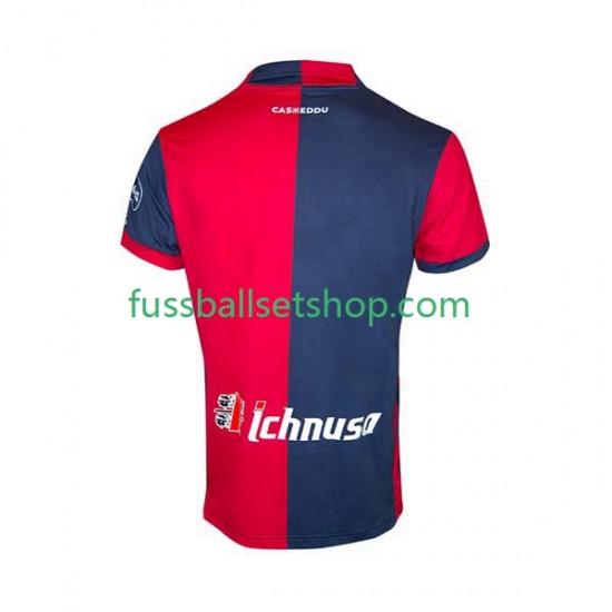 Günstige Fußball Trikotsatz Cagliari Herren Heimtrikot 2023-2024 Kurzarm