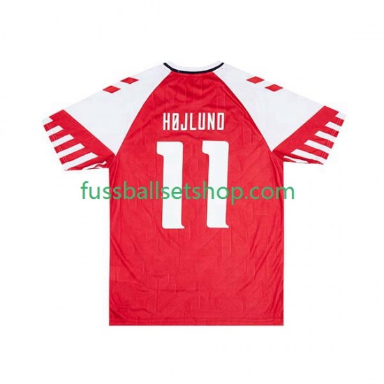 Günstige Fußball Trikotsatz Dänemark Rasmus Hojlund 11 Herren Heimtrikot 2023-2024 Kurzarm