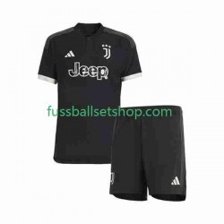 Günstige Fußball Trikotsatz Juventus Turin Kinder Ausweichtrikot 2023-2024 Kurzarm