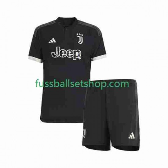 Günstige Fußball Trikotsatz Juventus Turin Kinder Ausweichtrikot 2023-2024 Kurzarm