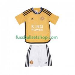 Günstige Fußball Trikotsatz Leicester City Kinder Ausweichtrikot 2023-2024 Kurzarm