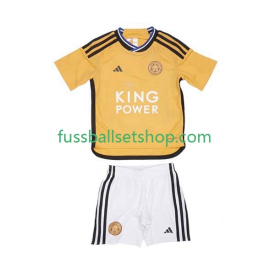 Günstige Fußball Trikotsatz Leicester City Kinder Ausweichtrikot 2023-2024 Kurzarm