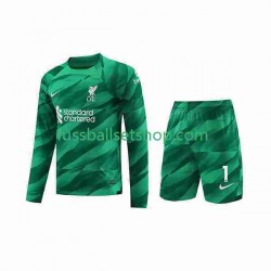 Günstige Fußball Trikotsatz Liverpool A.Becker 1 Torwart Kinder Heimtrikot 2023-2024 Langarm