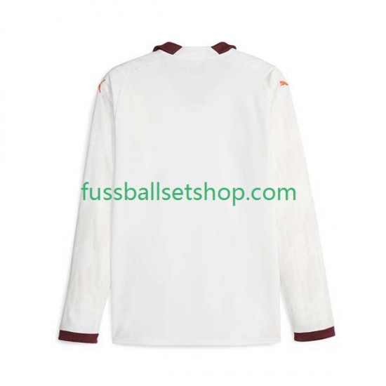 Günstige Fußball Trikotsatz Manchester City Herren Auswärtstrikot 2023-2024 Langarm