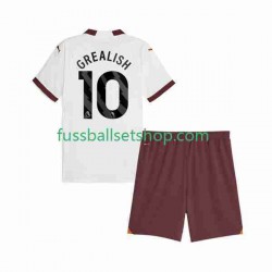Günstige Fußball Trikotsatz Manchester City Jack Grealish 10 Kinder Auswärtstrikot 2023-2024 Kurzarm