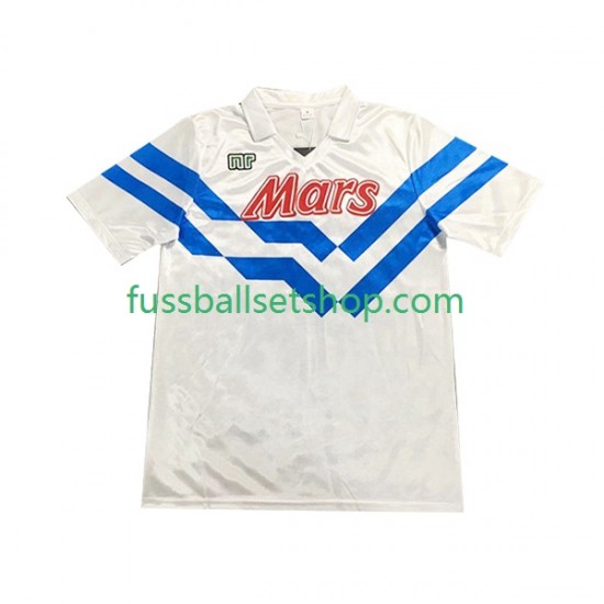 Günstige Fußball Trikotsatz SSC Neapel 1989 1990 Retro Herren Auswärtstrikot Kurzarm