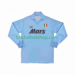 Günstige Fußball Trikotsatz SSC Neapel 1990 1991 Retro Herren Heimtrikot Langarm