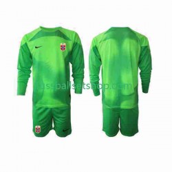Günstige Fußball Trikotsatz Norwegen Torwart Kinder Heimtrikot 2022 Langarm