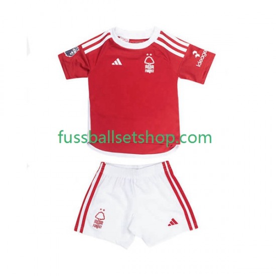 Günstige Fußball Trikotsatz Nottingham Forest Kinder Heimtrikot 2023-2024 Kurzarm