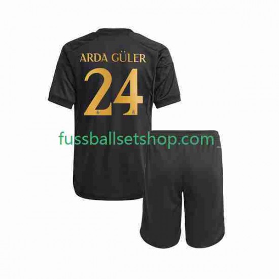 Günstige Fußball Trikotsatz Real Madrid Arda Guler 24 Kinder Ausweichtrikot 2023-2024 Kurzarm
