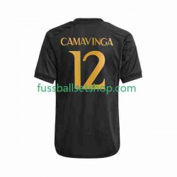 Günstige Fußball Trikotsatz Real Madrid Eduardo Camavinga 12 Herren Ausweichtrikot 2023-2024 Kurzarm
