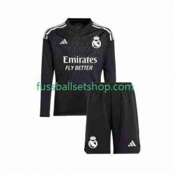 Günstige Fußball Trikotsatz Real Madrid Torwart Kinder Auswärtstrikot 2023-2024 Langarm