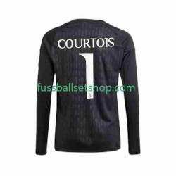 Günstige Fußball Trikotsatz Real Madrid Thibaut Courtois 1 Torwart Herren Auswärtstrikot 2023-2024 Langarm