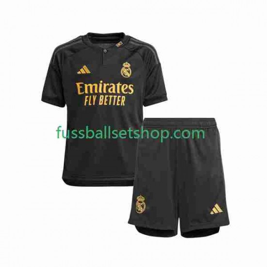 Günstige Fußball Trikotsatz Real Madrid Kinder Ausweichtrikot 2023-2024 Kurzarm