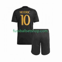 Günstige Fußball Trikotsatz Real Madrid Modrić Luka 10 Kinder Ausweichtrikot 2023-2024 Kurzarm