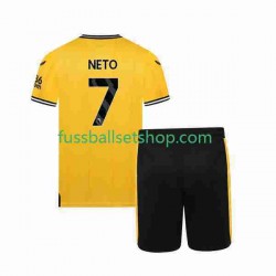 Günstige Fußball Trikotsatz Wolverhampton Wanderers NETO 7 Kinder Heimtrikot 2023-2024 Kurzarm