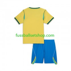 Günstige Fußball Trikotsatz Brasilien Kinder Heimtrikot World Cup 2026 Kurzarm