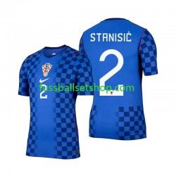 Günstige Fußball Trikotsatz Kroatien Josip Stanisic 2 Herren Auswärtstrikot World Cup 2026 Kurzarm