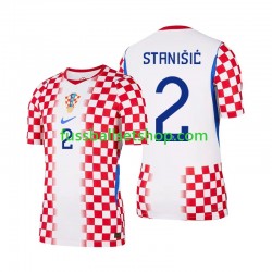 Günstige Fußball Trikotsatz Kroatien Josip Stanisic 2 Herren Heimtrikot World Cup 2026 Kurzarm