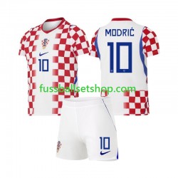Günstige Fußball Trikotsatz Kroatien Modrić Luka 10 Kinder Heimtrikot World Cup 2026 Kurzarm