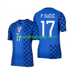 Günstige Fußball Trikotsatz Kroatien Petar Sucic 17 Herren Auswärtstrikot World Cup 2026 Kurzarm