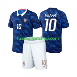 Günstige Fußball Trikotsatz Frankreich Mbappé Kylian 10 Kinder Heimtrikot World Cup 2026 Kurzarm