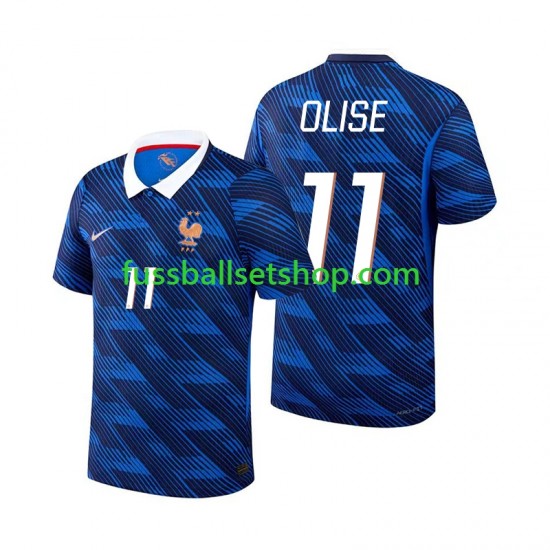 Günstige Fußball Trikotsatz Frankreich Michael Olise 11 Herren Heimtrikot World Cup 2026 Kurzarm