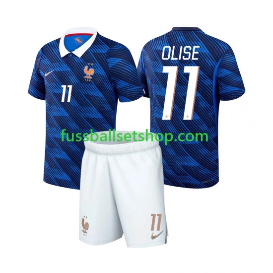 Günstige Fußball Trikotsatz Frankreich Michael Olise 11 Kinder Heimtrikot World Cup 2026 Kurzarm