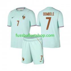 Günstige Fußball Trikotsatz Frankreich Ousmane Dembele 7 Kinder Auswärtstrikot World Cup 2026 Kurzarm