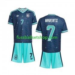 Günstige Fußball Trikotsatz Deutschland Kai Havertz 7 Kinder Auswärtstrikot World Cup 2026 Kurzarm