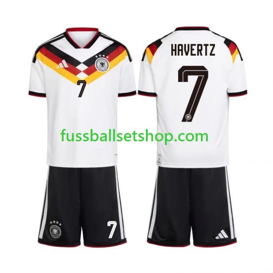 Günstige Fußball Trikotsatz Deutschland Kai Havertz 7 Kinder Heimtrikot World Cup 2026 Kurzarm