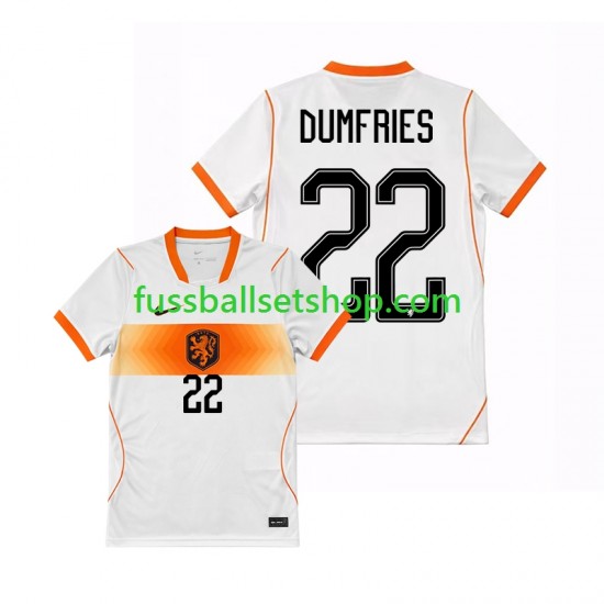 Günstige Fußball Trikotsatz Niederlande Denzel Dumfries 22 Herren Auswärtstrikot World Cup 2026 Kurzarm