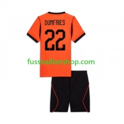 Günstige Fußball Trikotsatz Niederlande Denzel Dumfries 22 Kinder Heimtrikot World Cup 2026 Kurzarm