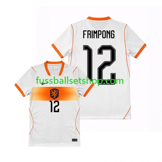 Günstige Fußball Trikotsatz Niederlande Jeremie Frimpong 12 Herren Auswärtstrikot World Cup 2026 Kurzarm