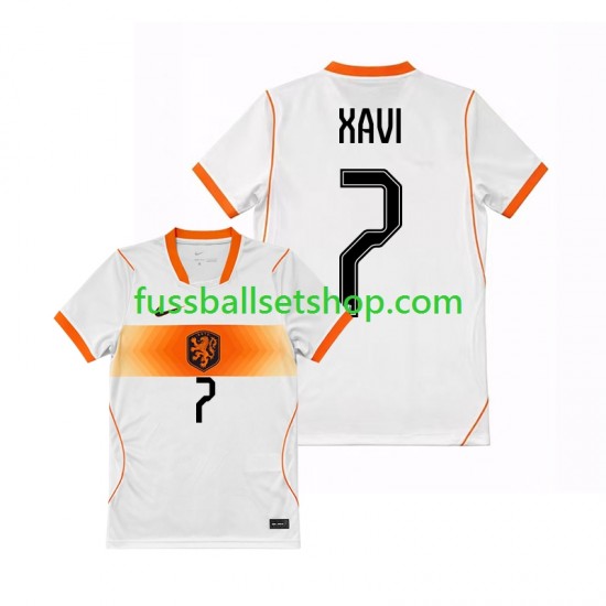 Günstige Fußball Trikotsatz Niederlande Xavi Simons 7 Herren Auswärtstrikot World Cup 2026 Kurzarm