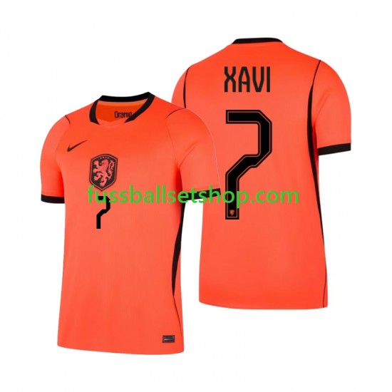 Günstige Fußball Trikotsatz Niederlande Xavi Simons 7 Herren Heimtrikot World Cup 2026 Kurzarm