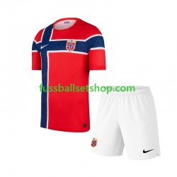 Günstige Fußball Trikotsatz Norwegen Kinder Heimtrikot World Cup 2026 Kurzarm