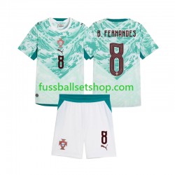 Günstige Fußball Trikotsatz Portugal Bruno Fernandes 8 Kinder Auswärtstrikot 2026 2027 Kurzarm