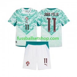 Günstige Fußball Trikotsatz Portugal Joao Felix 11 Kinder Auswärtstrikot 2026 2027 Kurzarm